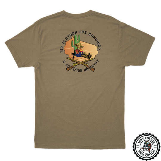 1st PLT, C Co, 1-158 IN "Bandidos" Tan 499 T-Shirt