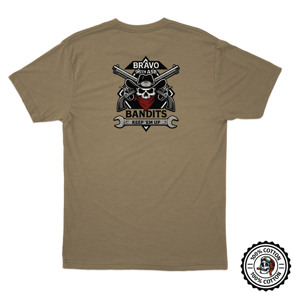 B Co, 96th ASB "Bandits" Tan T-Shirt
