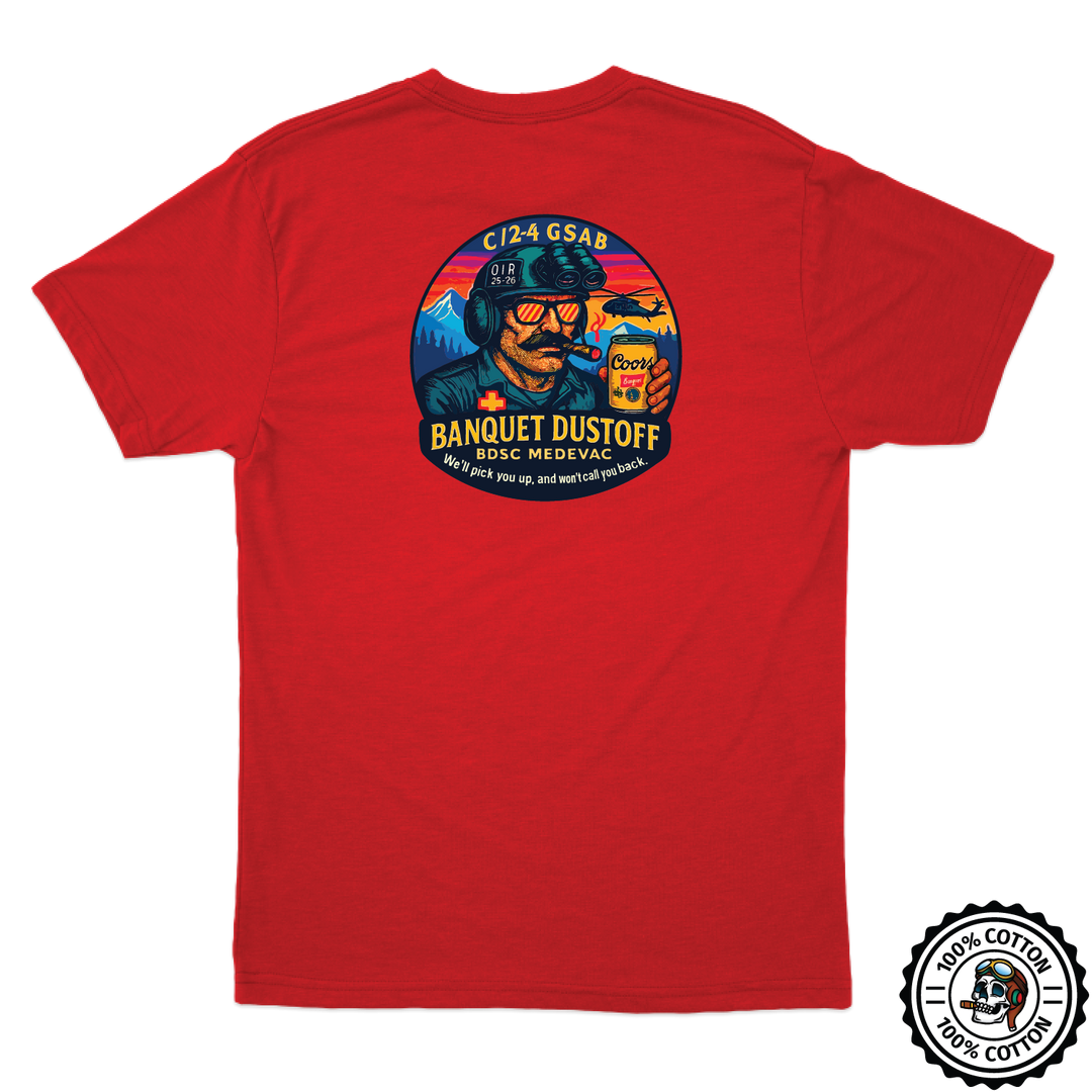 C Co, 2-4 GSAB "Banquet Dustoff" V2 T-Shirts