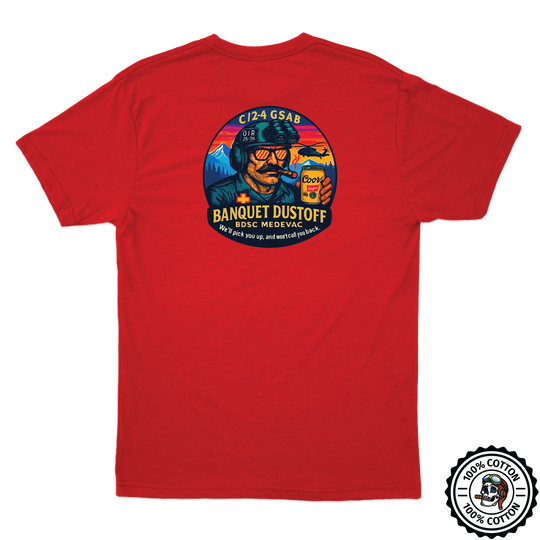C Co, 2-4 GSAB "Banquet Dustoff" V2 T-Shirts
