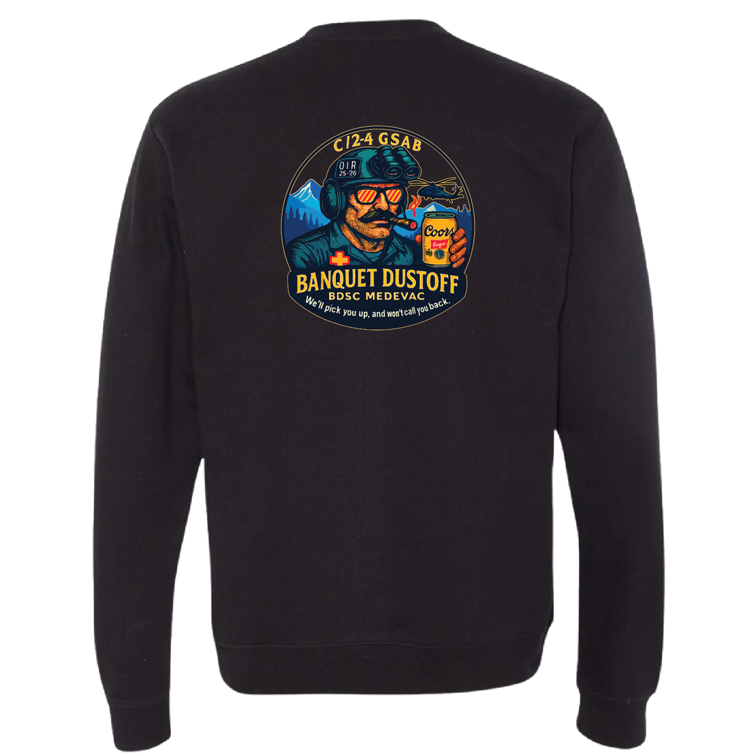 C Co, 2-4 GSAB "Banquet Dustoff" Crewneck Sweatshirt