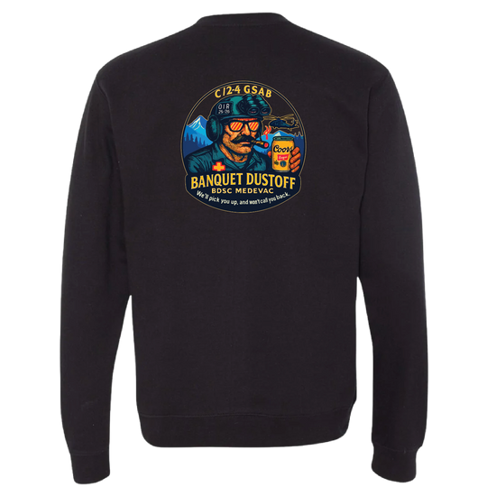 C Co, 2-4 GSAB "Banquet Dustoff" Crewneck Sweatshirt