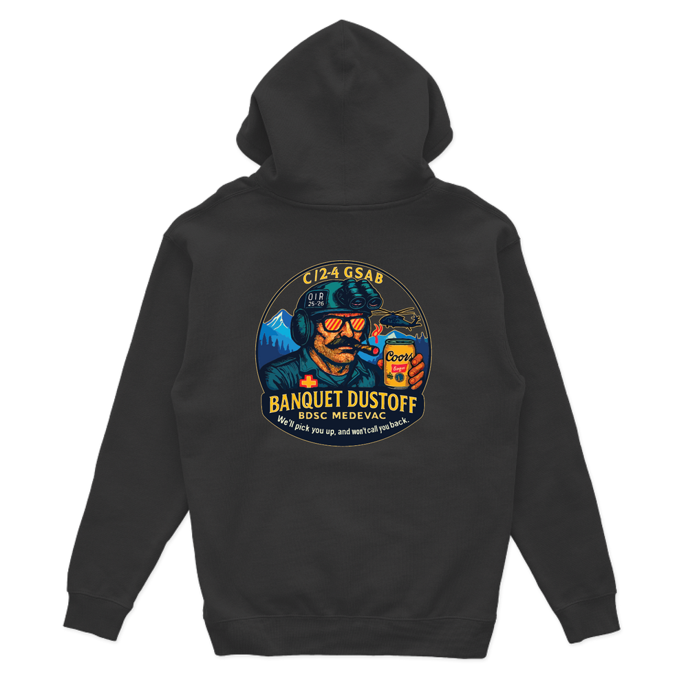C Co, 2-4 GSAB "Banquet Dustoff" Hoodies