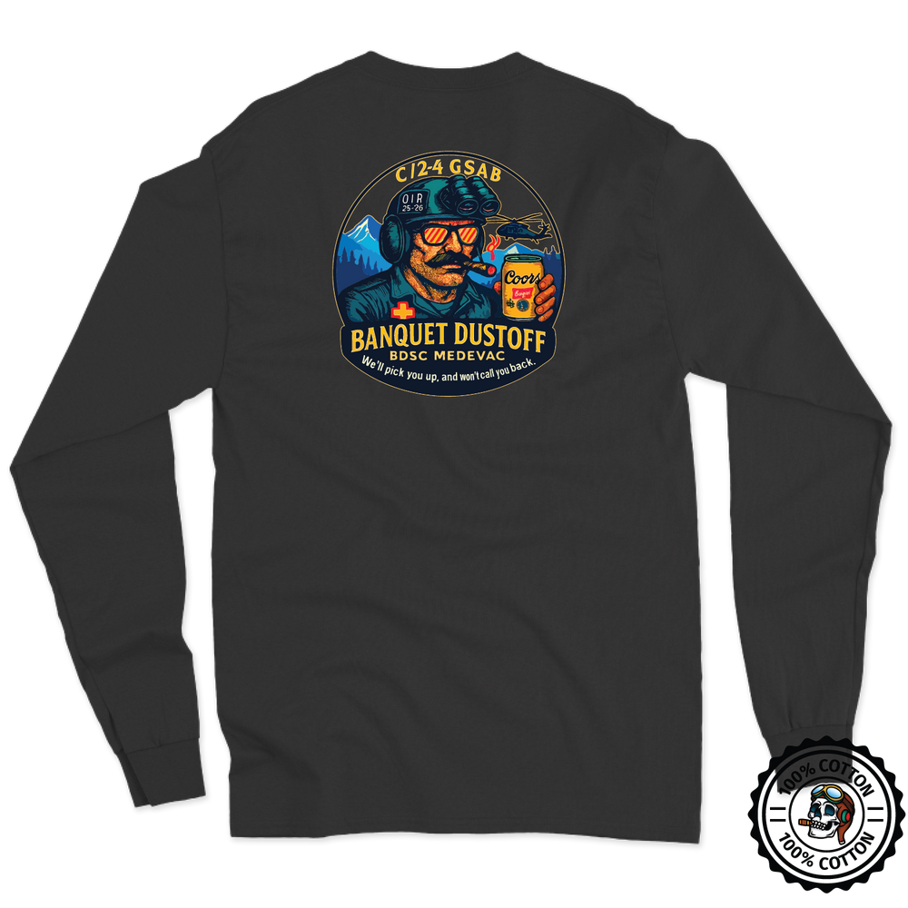 C Co, 2-4 GSAB "Banquet Dustoff" Long Sleeve T-Shirt