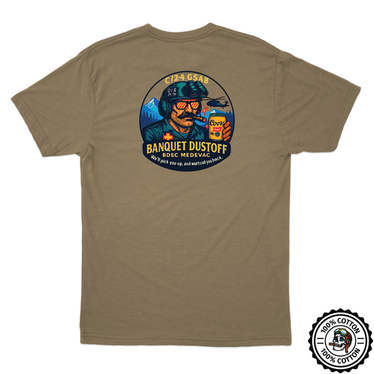 C Co, 2-4 GSAB "Banquet Dustoff" Tan T-Shirt