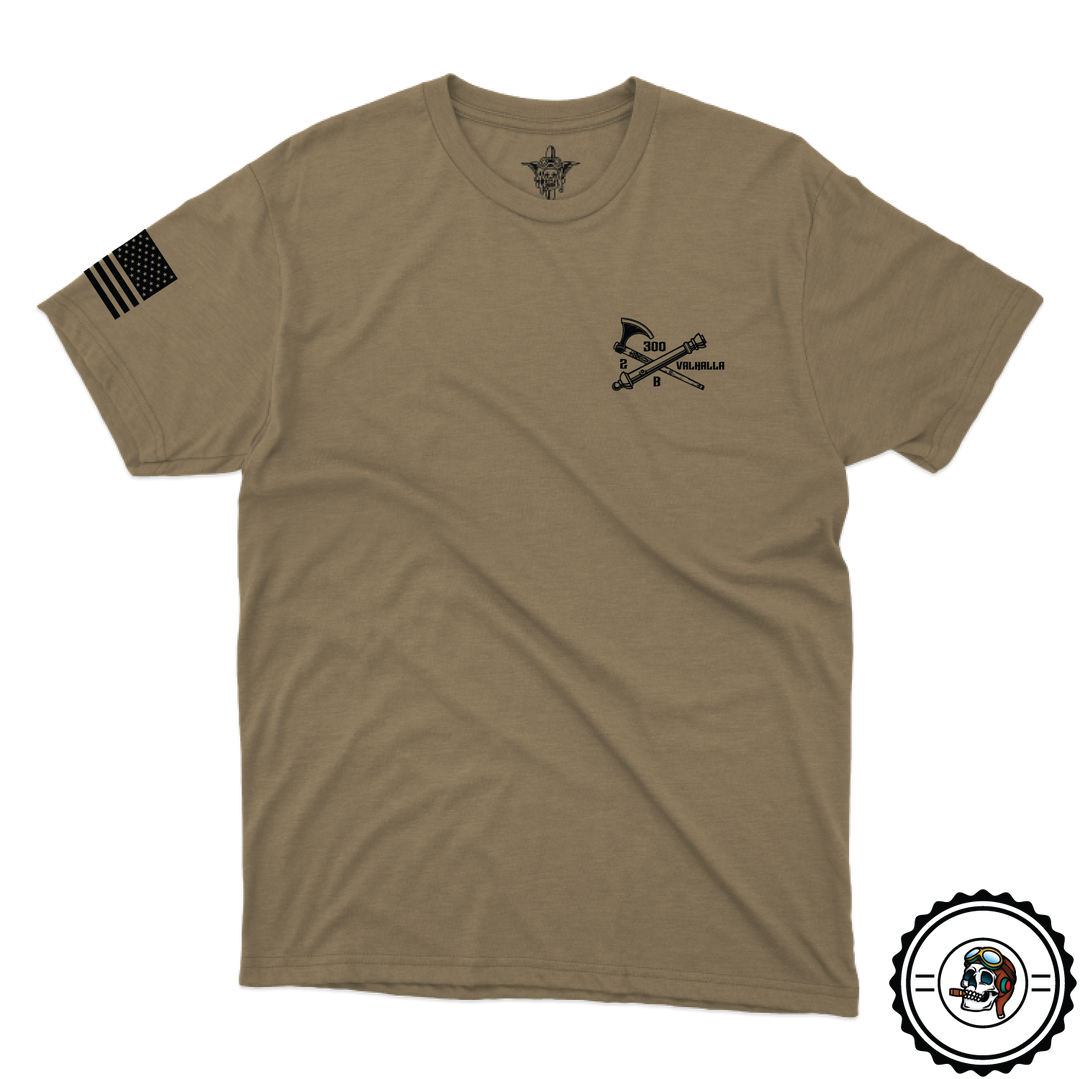 B BTRY, 2-300th FAR w/ Flag Tan 499 T-Shirt