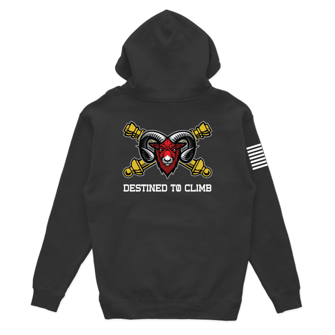 B BTRY, 3-157 FAR "Bighorn" W/ Flag Hoodies