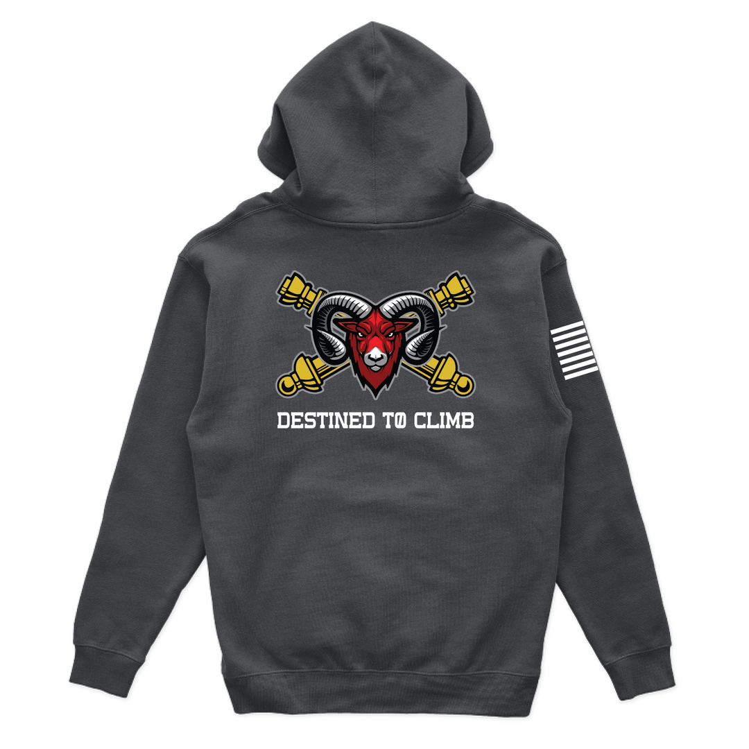 B BTRY, 3-157 FAR "Bighorn" W/ Flag Hoodies