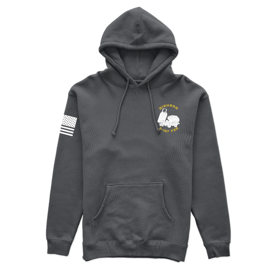 B BTRY, 3-157 FAR "Bighorn" W/ Flag Hoodies