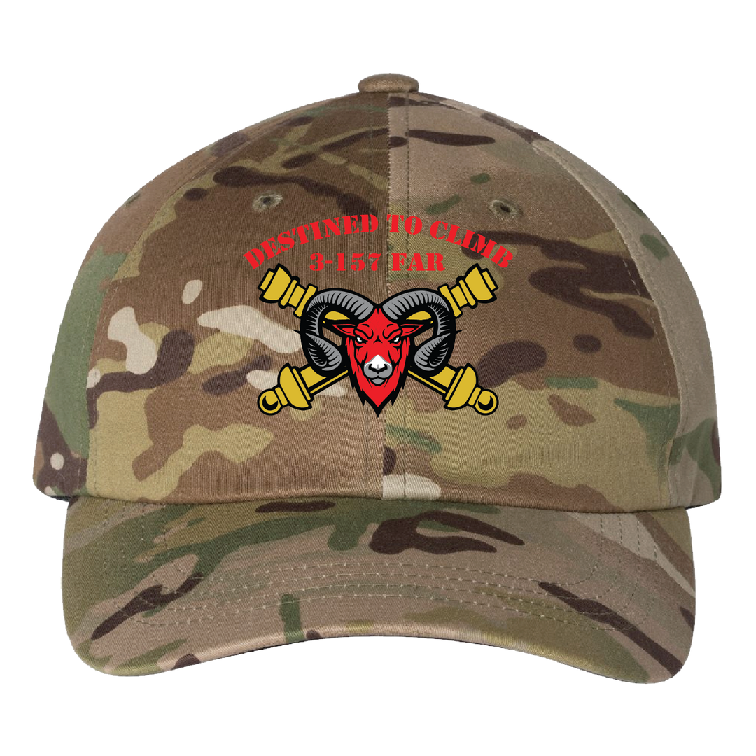 B BTRY, 3-157 FAR "BIGHORN" Embroidered Hats