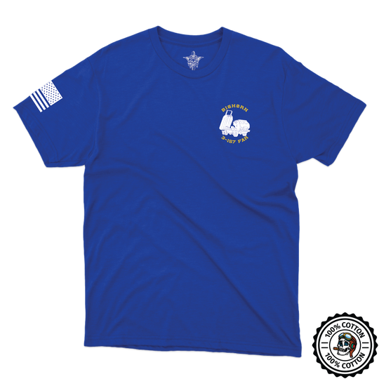 B BTRY, 3-157 FAR "Bighorn" W/ Flag T-Shirts