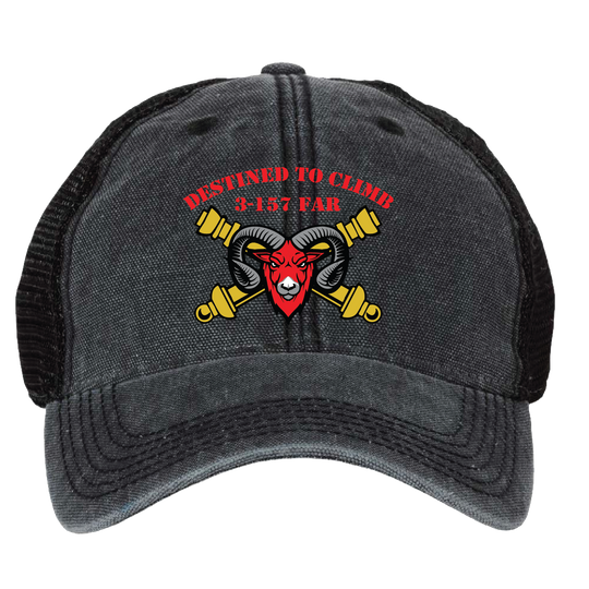 B BTRY, 3-157 FAR "BIGHORN" Embroidered Hats