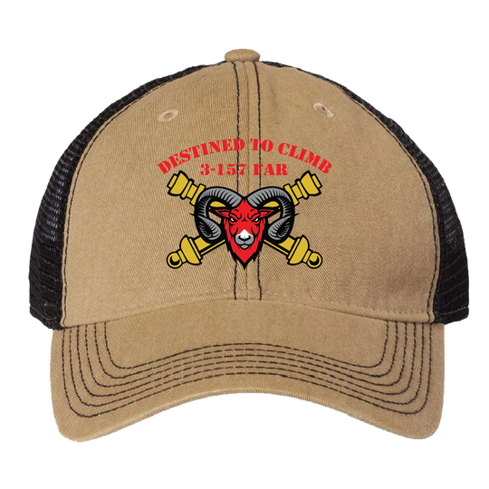 B BTRY, 3-157 FAR "BIGHORN" Embroidered Hats