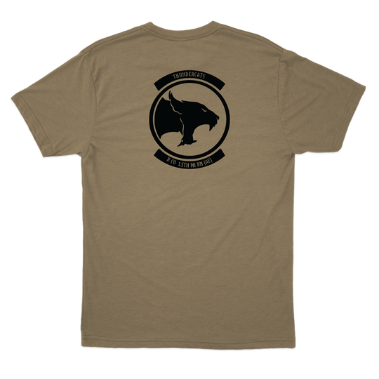 B Co, 15th MI BN (AE) "Thundercats" Tan T-Shirt