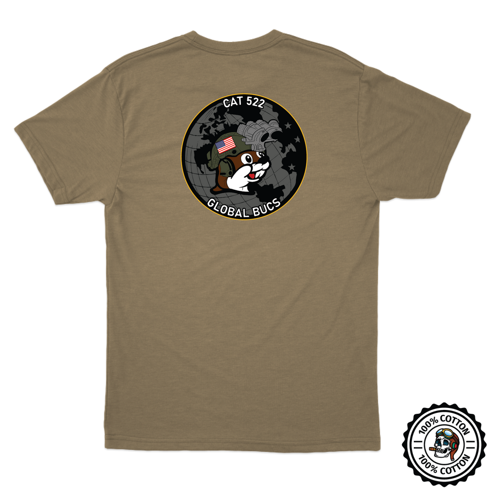 CAT 522 "Global Bucs" Tan 499 T-Shirt