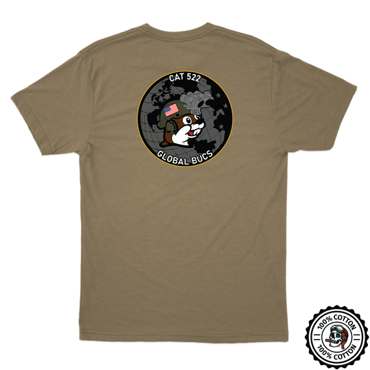 CAT 522 "Global Bucs" Tan 499 T-Shirt