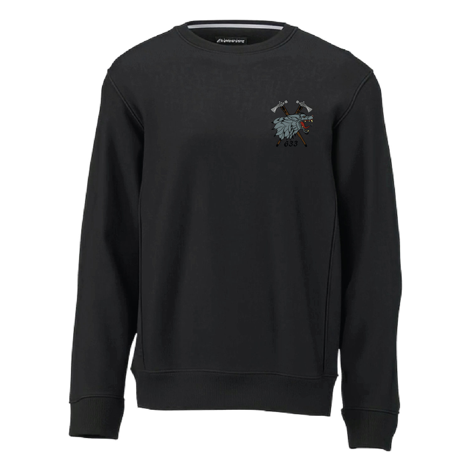 CAT633_E_{unit}_heavyweightcrewneck_black_embroidered_front.png