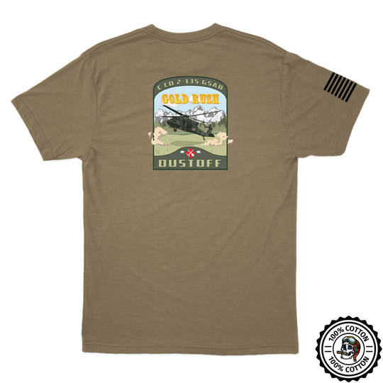 C Co, 2-135 GSAB "Gold Rush Dustoff" Tan 499 T-Shirt