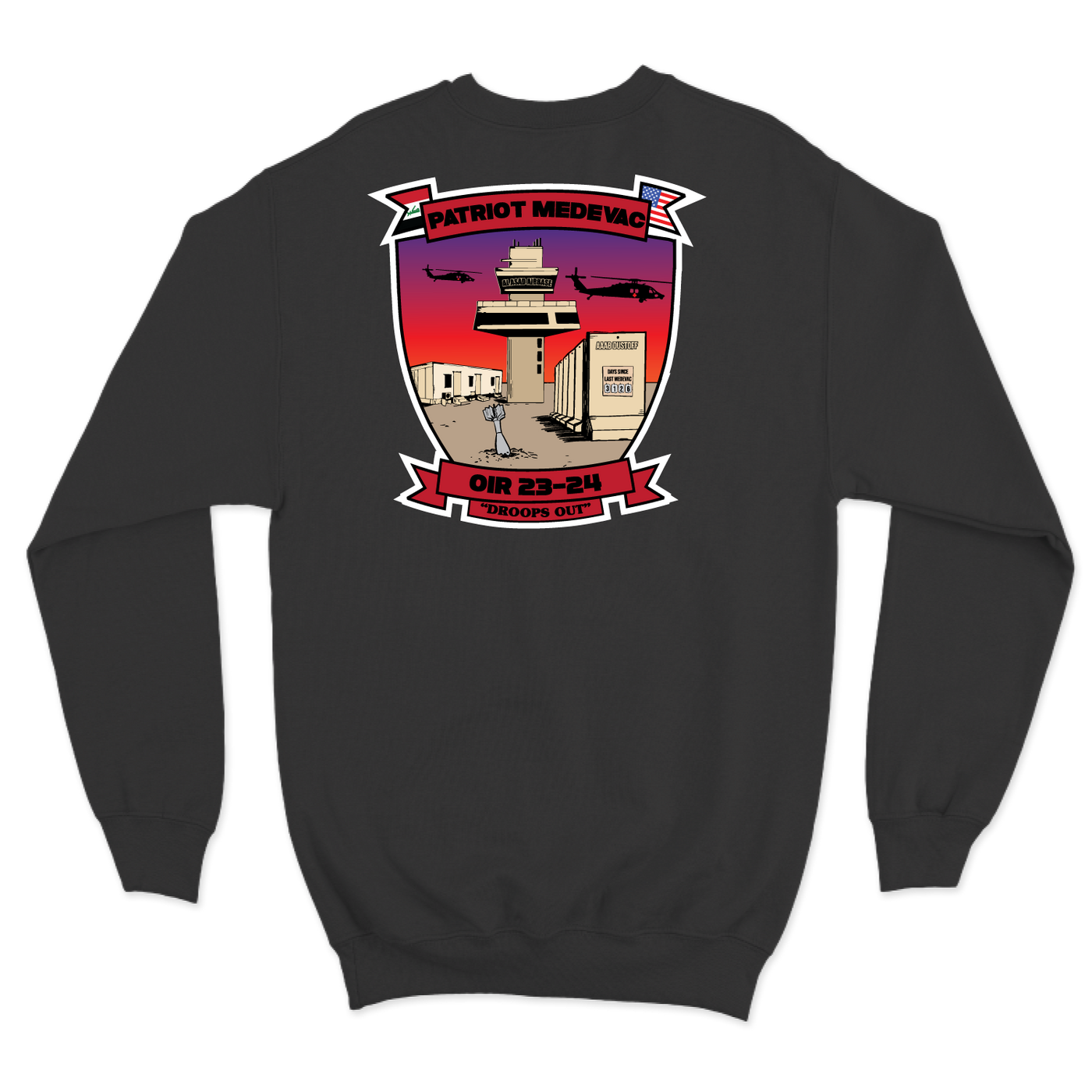 C Co, 3-126 AVN "Patriot Medevac" Crewneck Sweatshirt