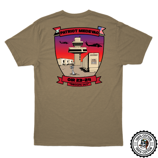 C Co, 3-126 AVN "Patriot Medevac" Tan 499 T-Shirt