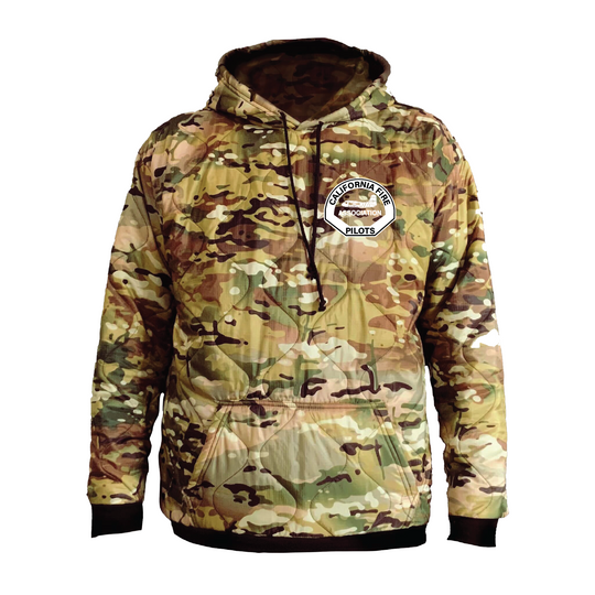 California Fire Pilots Association Woobie Hoodie Embroidery