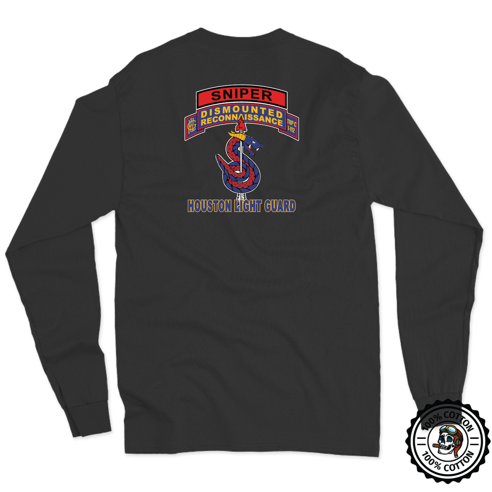 C (DRT), 1-112th CAV (RSTA) "Sniper" Long Sleeve T-Shirt