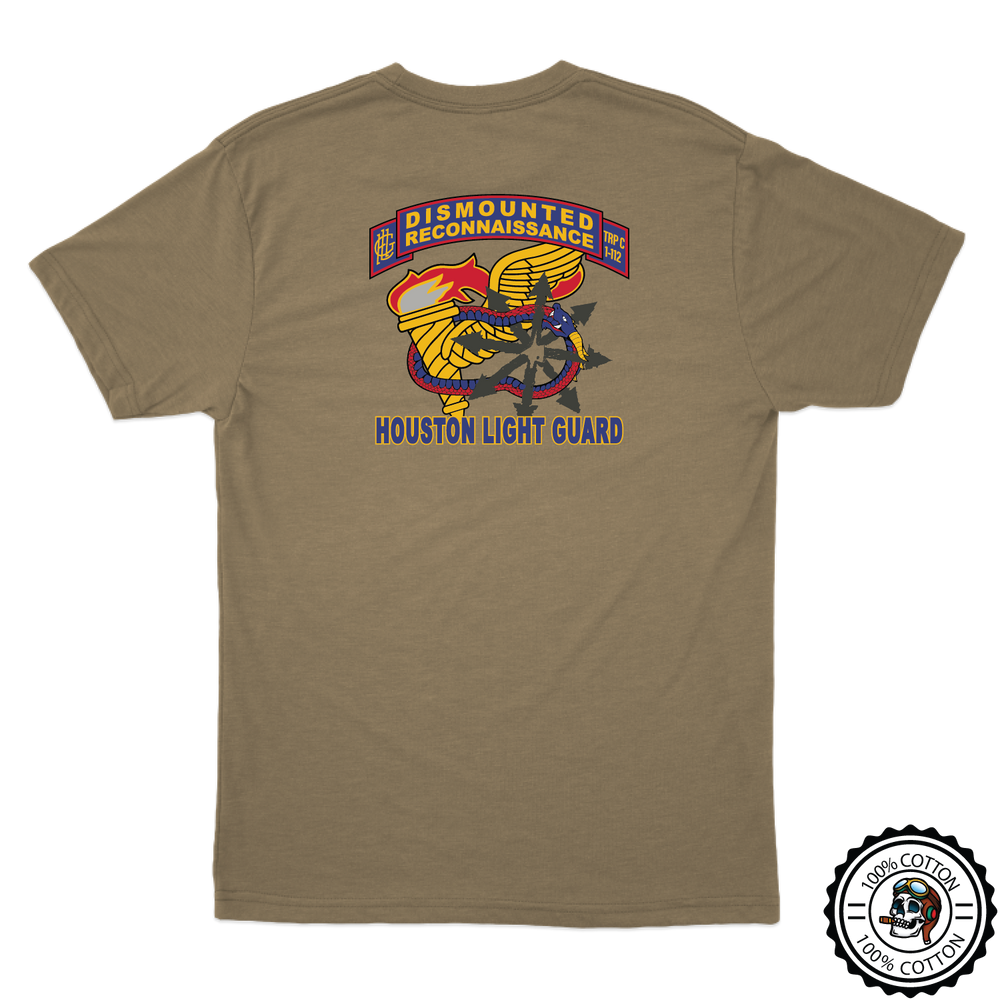 C (DRT), 1-112th CAV (RSTA) “Houston Light Guard” 2025 Tan 499 T-Shirt