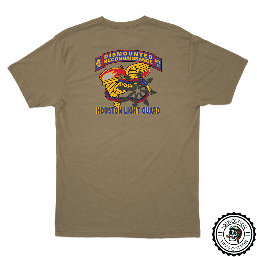 C (DRT), 1-112th CAV (RSTA) “Houston Light Guard” 2025 Tan 499 T-Shirt