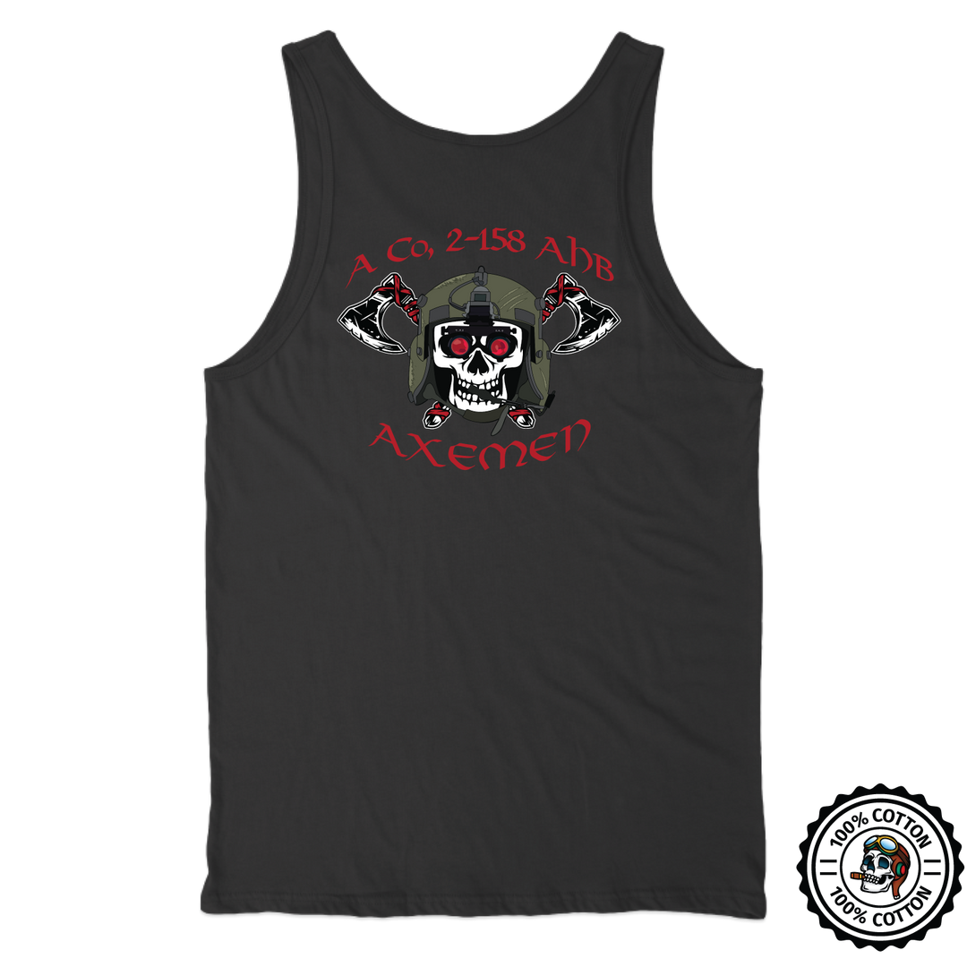 A Co, 2-158 AHB "Axemen" Tank Top Black Back