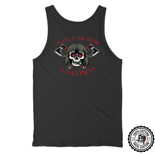 A Co, 2-158 AHB "Axemen" Tank Top Black Back