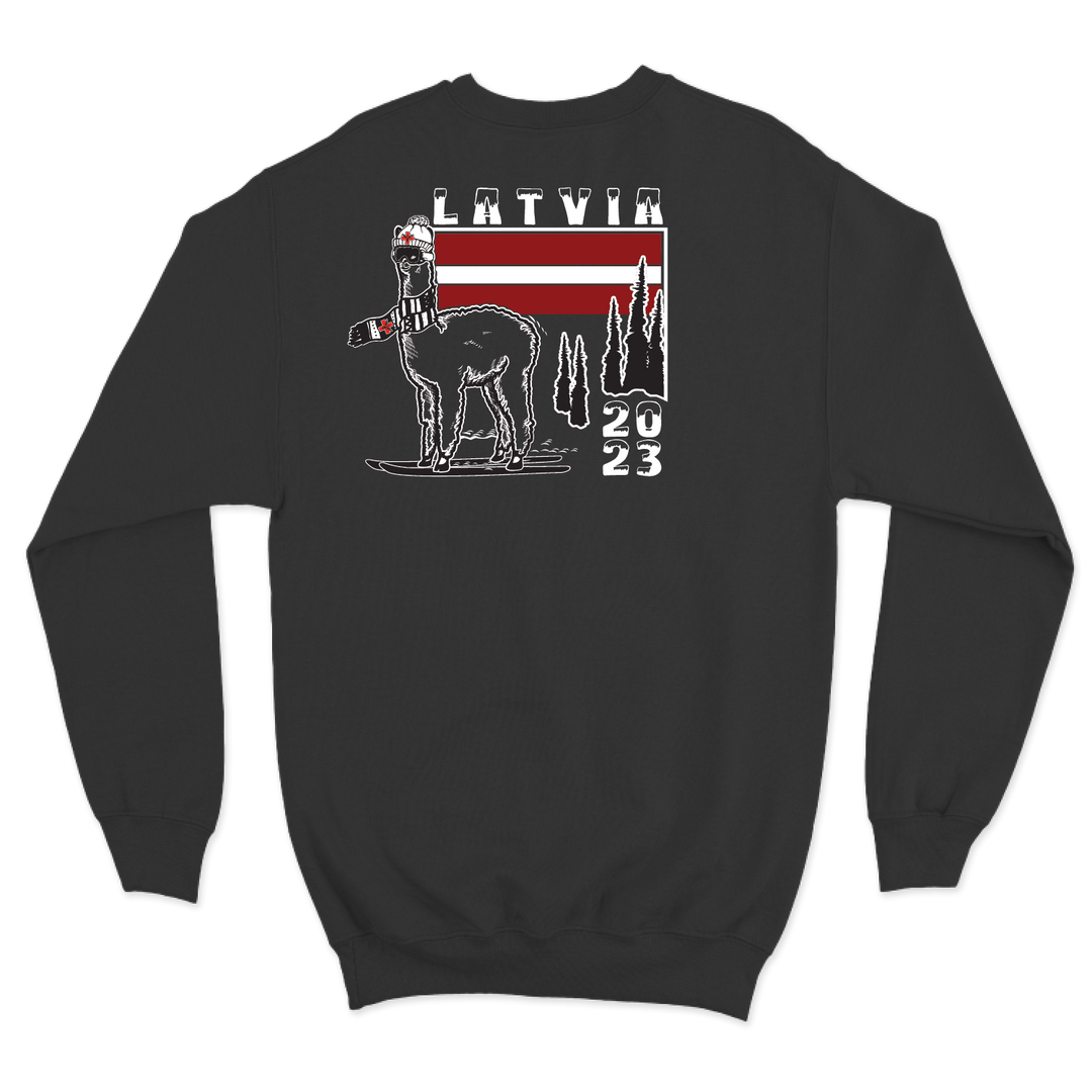 C Co, 2-3 GSAB "Combat Llamas" Latvia Crewneck Sweatshirt