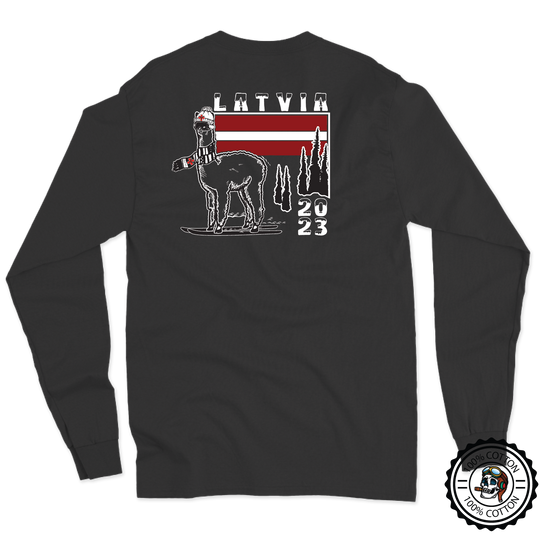 C Co, 2-3 GSAB "Combat Llamas" Latvia Long Sleeve T-Shirt