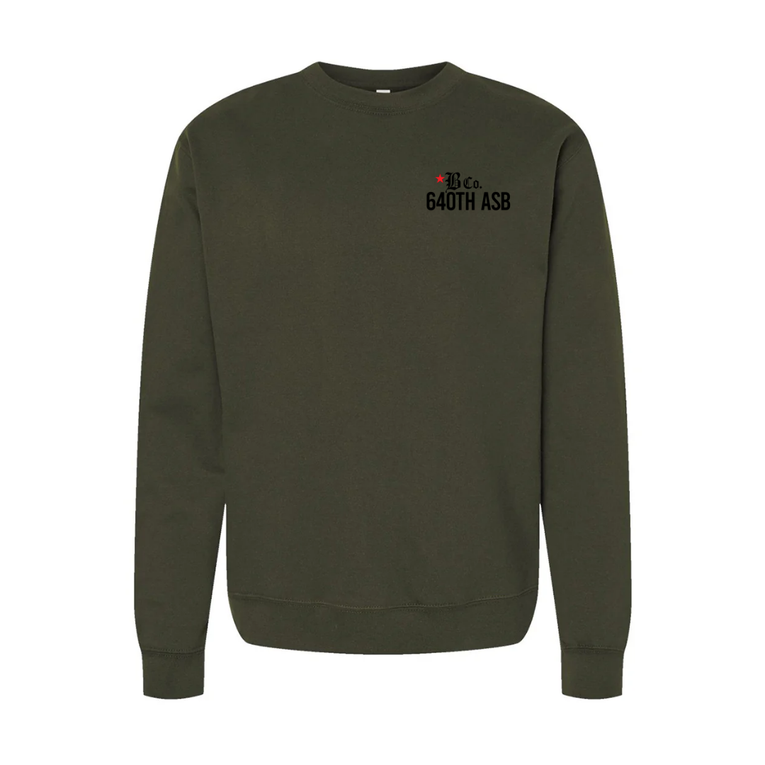 B Co, 640th ASB "Blacksmiths" Crewneck Sweatshirt