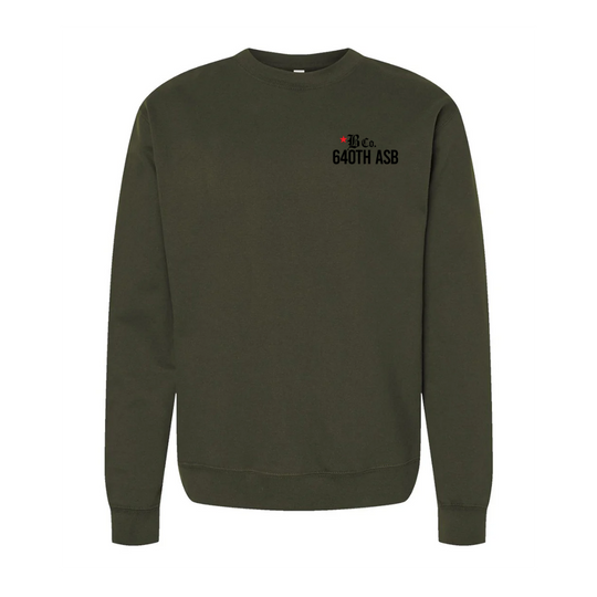 B Co, 640th ASB "Blacksmiths" Crewneck Sweatshirt