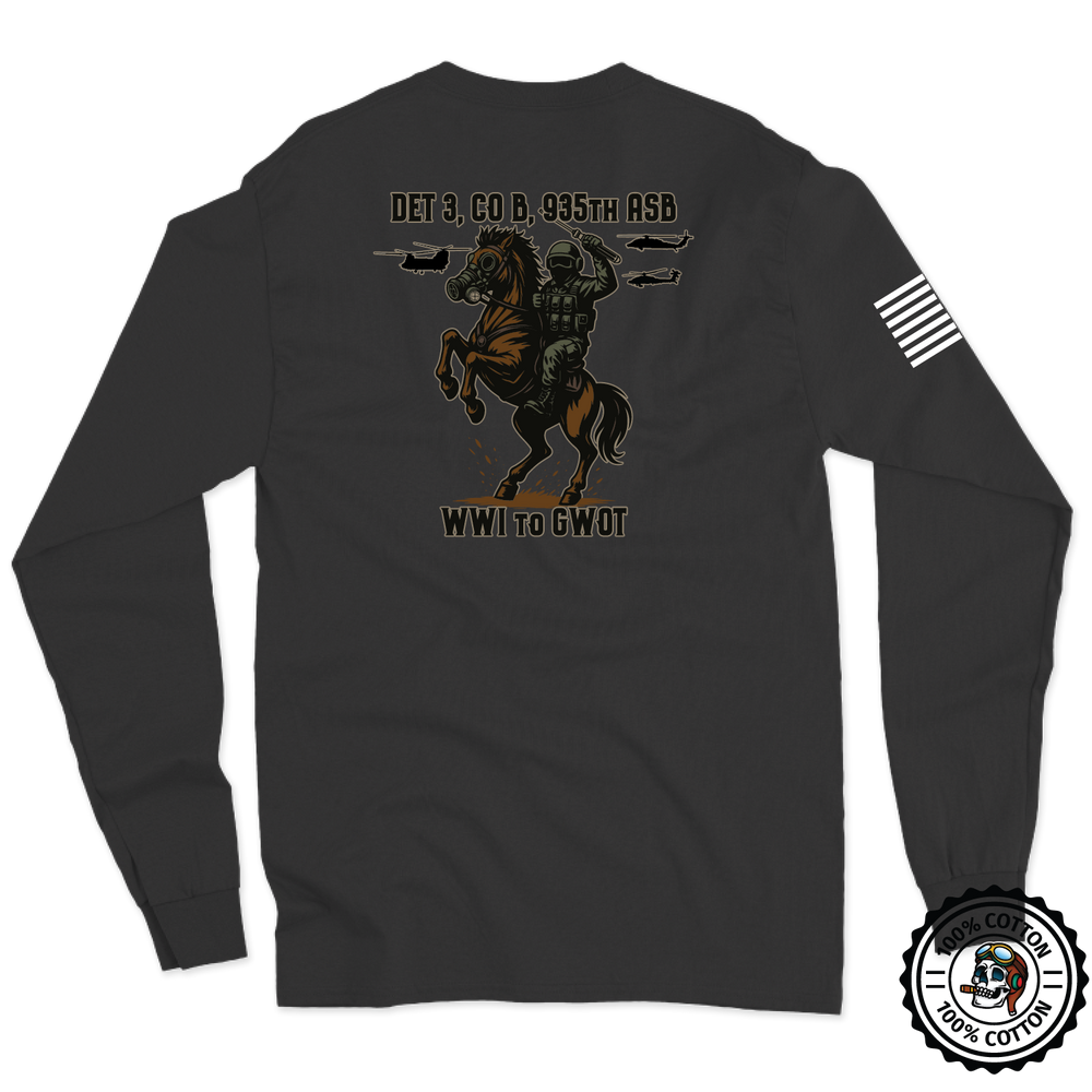 Det 3, B Co, 935th ASB w/ Flag Long Sleeve T-Shirt