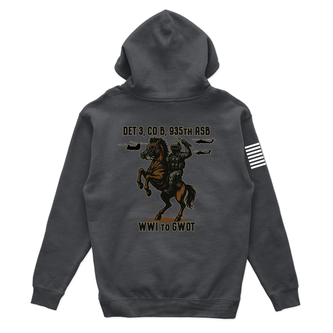 Det 3, B Co, 935th ASB w/ Flag Hoodies