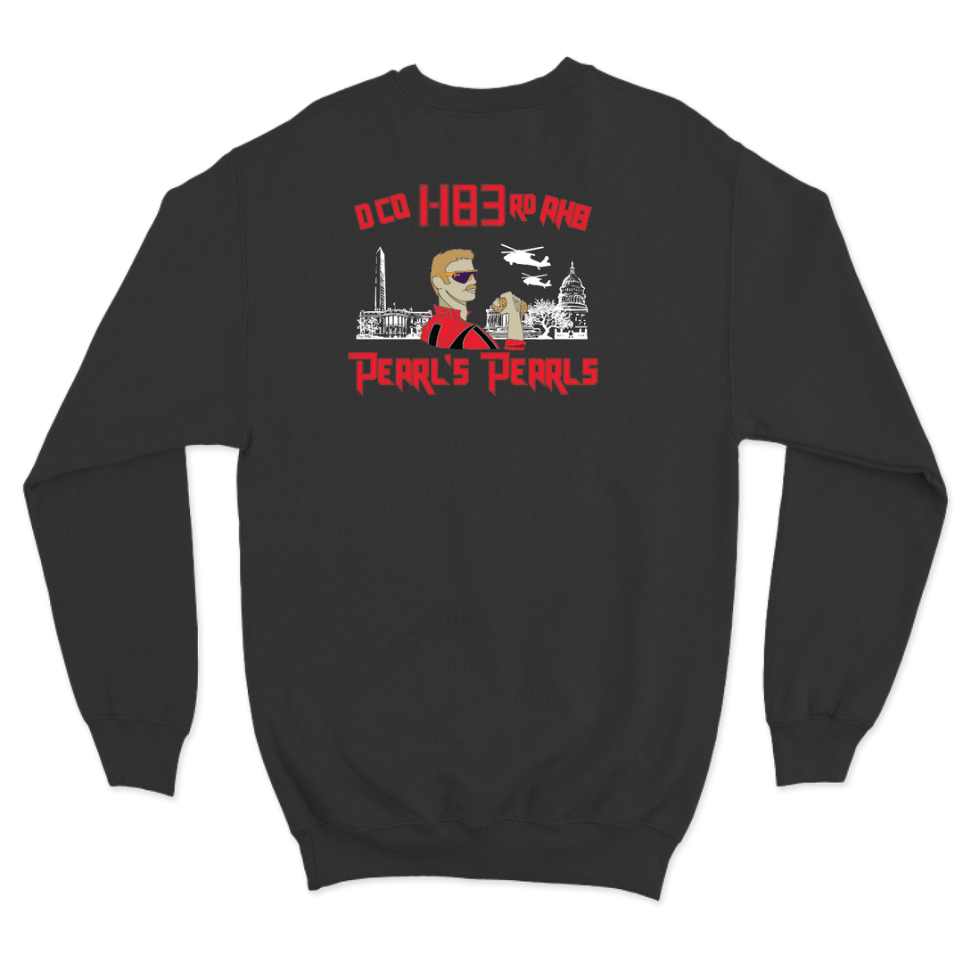 D Co, 1-183rd AHB Pearl's Pearls Crewneck Sweatshirt