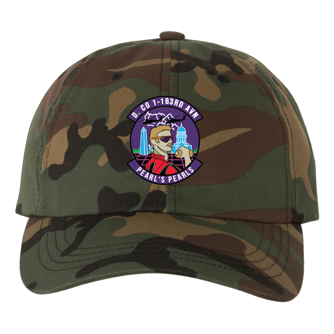 D Co, 1-183rd AHB Pearl's Pearls Embroidered Hats