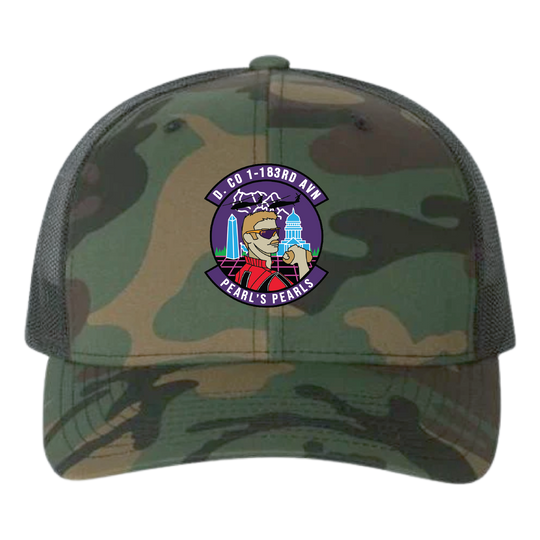 D Co, 1-183rd AHB Pearl's Pearls Embroidered Hats