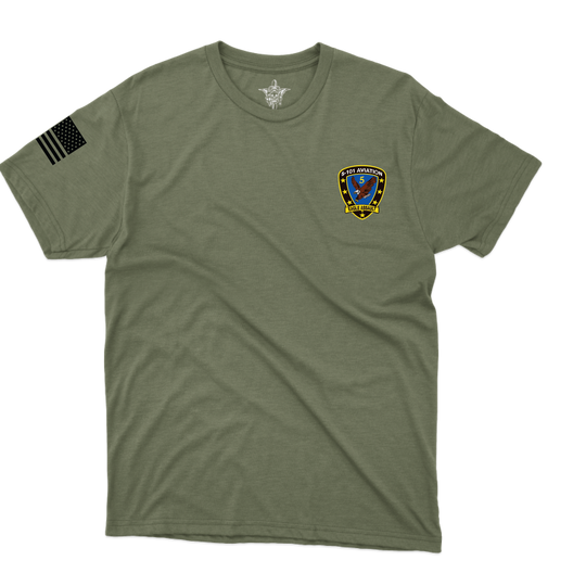 D CO, 5-101_tee_heathermilitarygreen_front.png