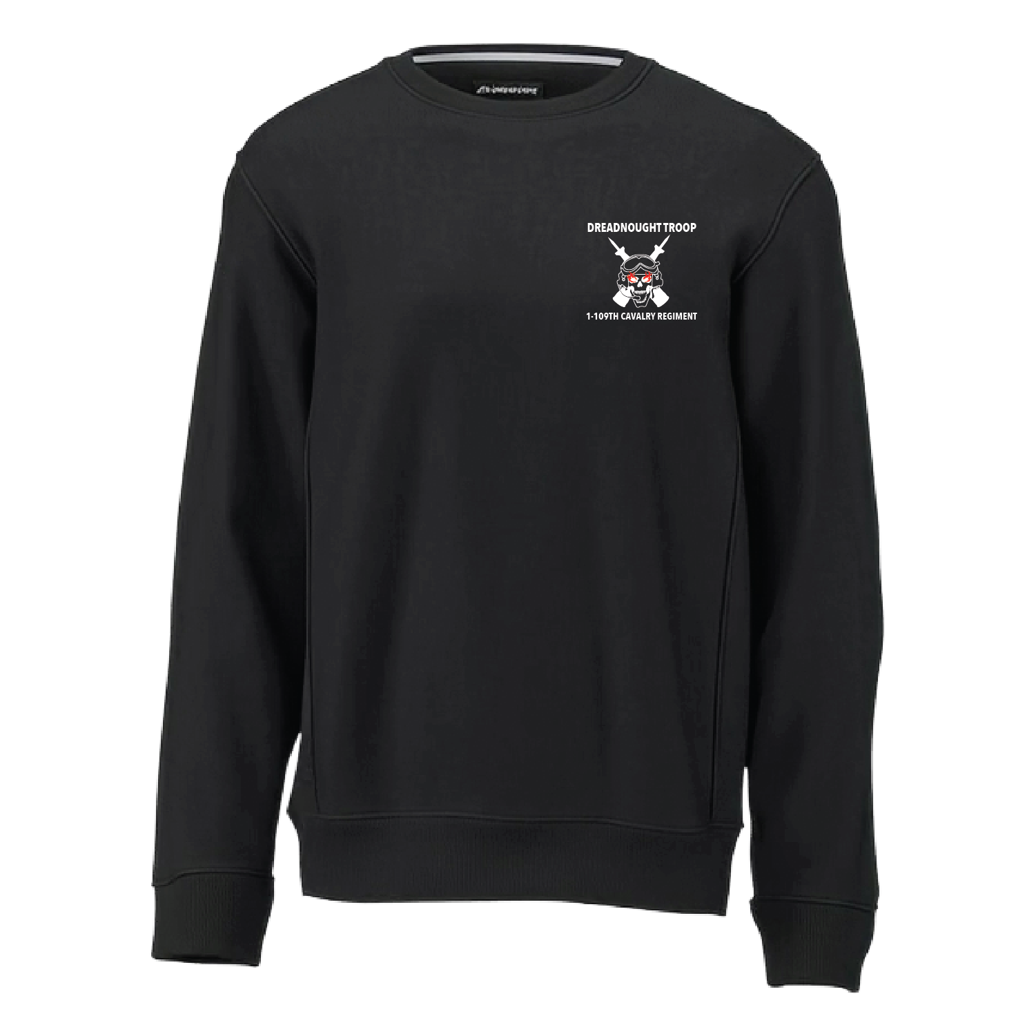 D TRP, 1-109TH_{unit}_heavyweightcrewneck_black_embroidered_front.png