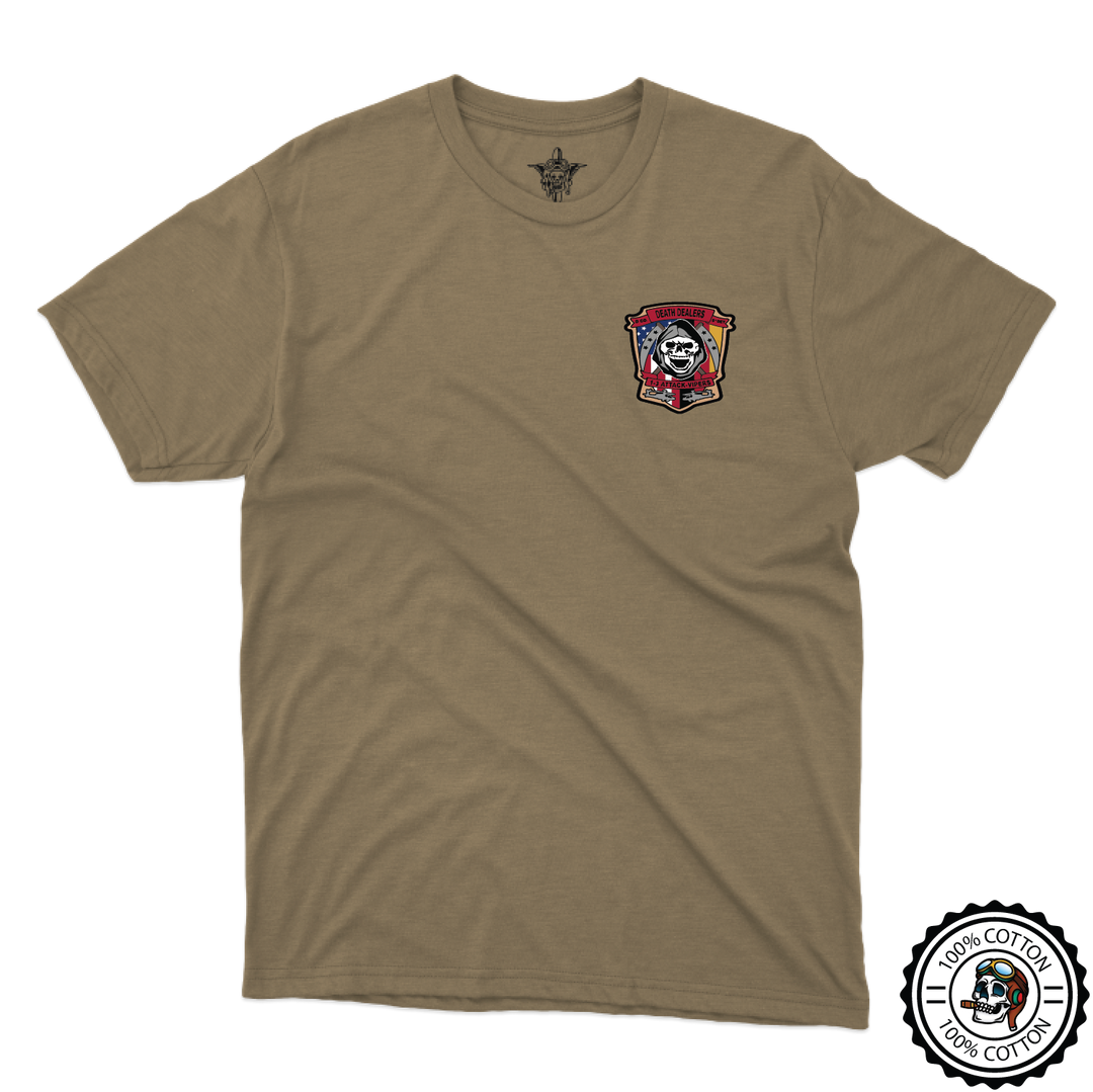 D Co, 1-3 AB "Death Dealers" Tan 499 T-Shirt