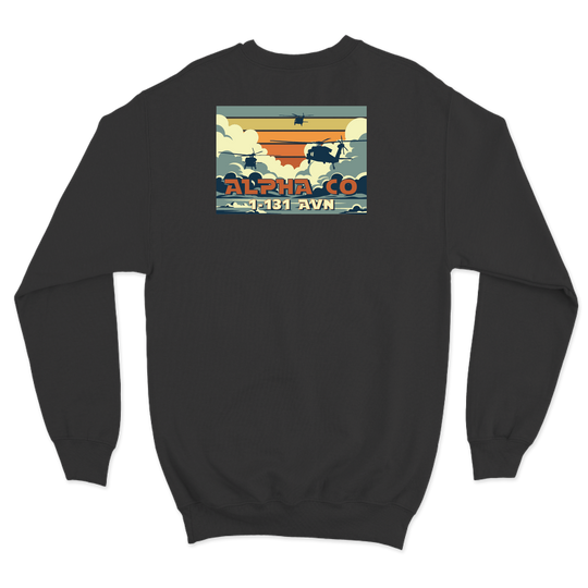 A Co, 1-131 AHB "Death's Angels" V3 Crewneck Sweatshirt