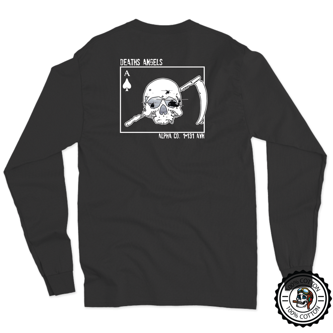 A Co, 1-131 AHB "Death's Angels" V1 Long Sleeve T-Shirt