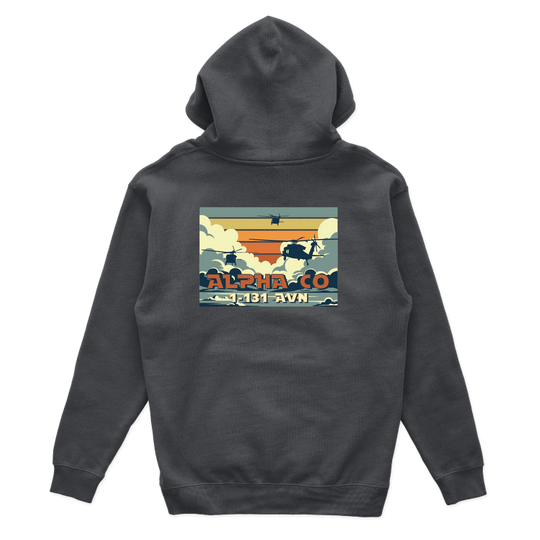 A Co, 1-131 AHB "Death's Angels" V3 Hoodies