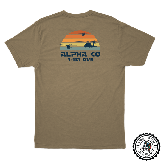 A Co, 1-131 AHB "Death's Angels" V2 Tan 499 T-Shirt