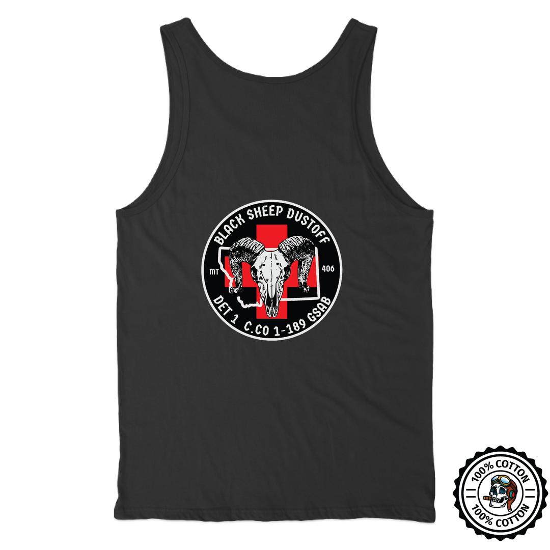 Det 1, C Co, 1-189 GSAB  Black Sheep Dustoff Tank Tops