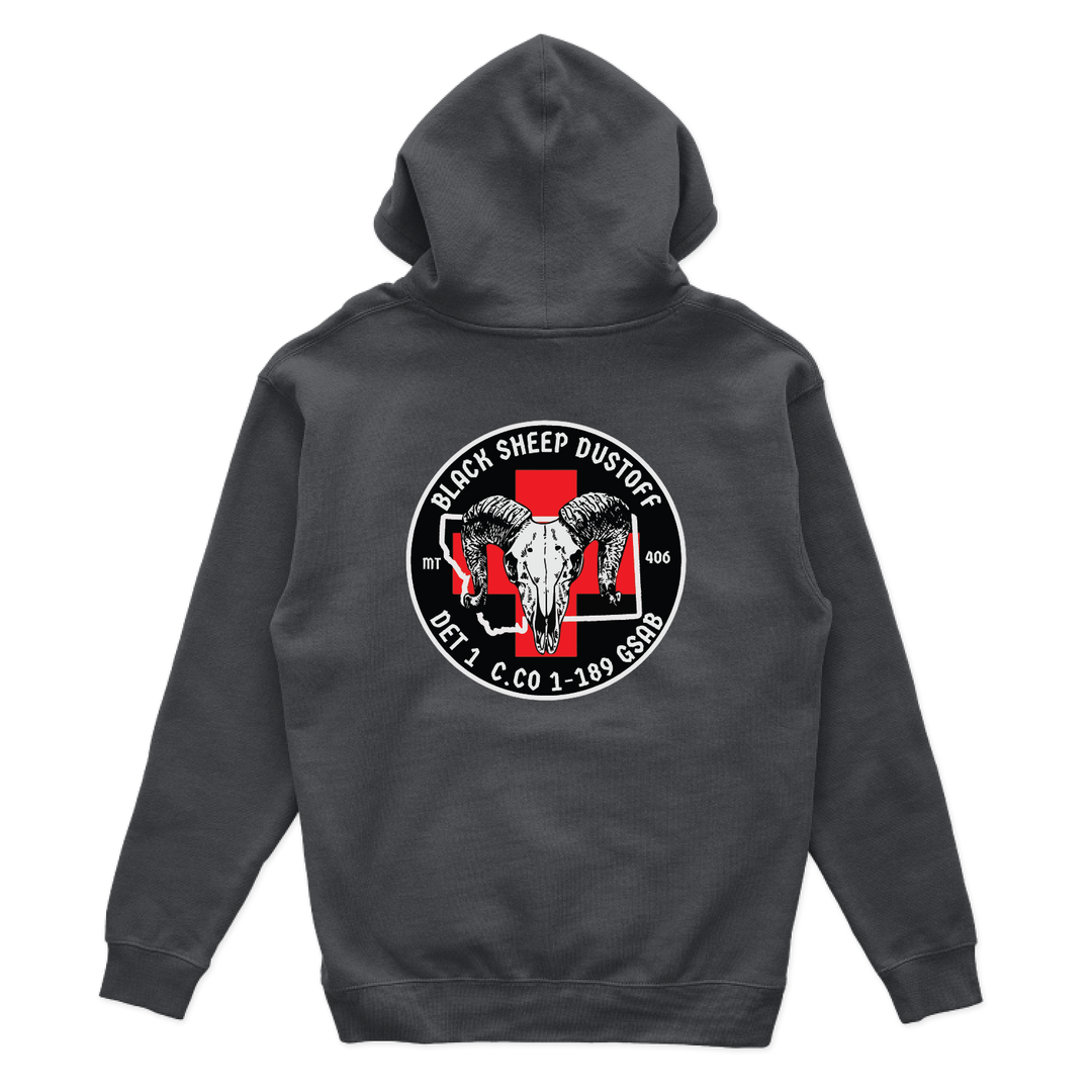 Det 1, C Co, 1-189 GSAB  Black Sheep Dustoff Hoodies