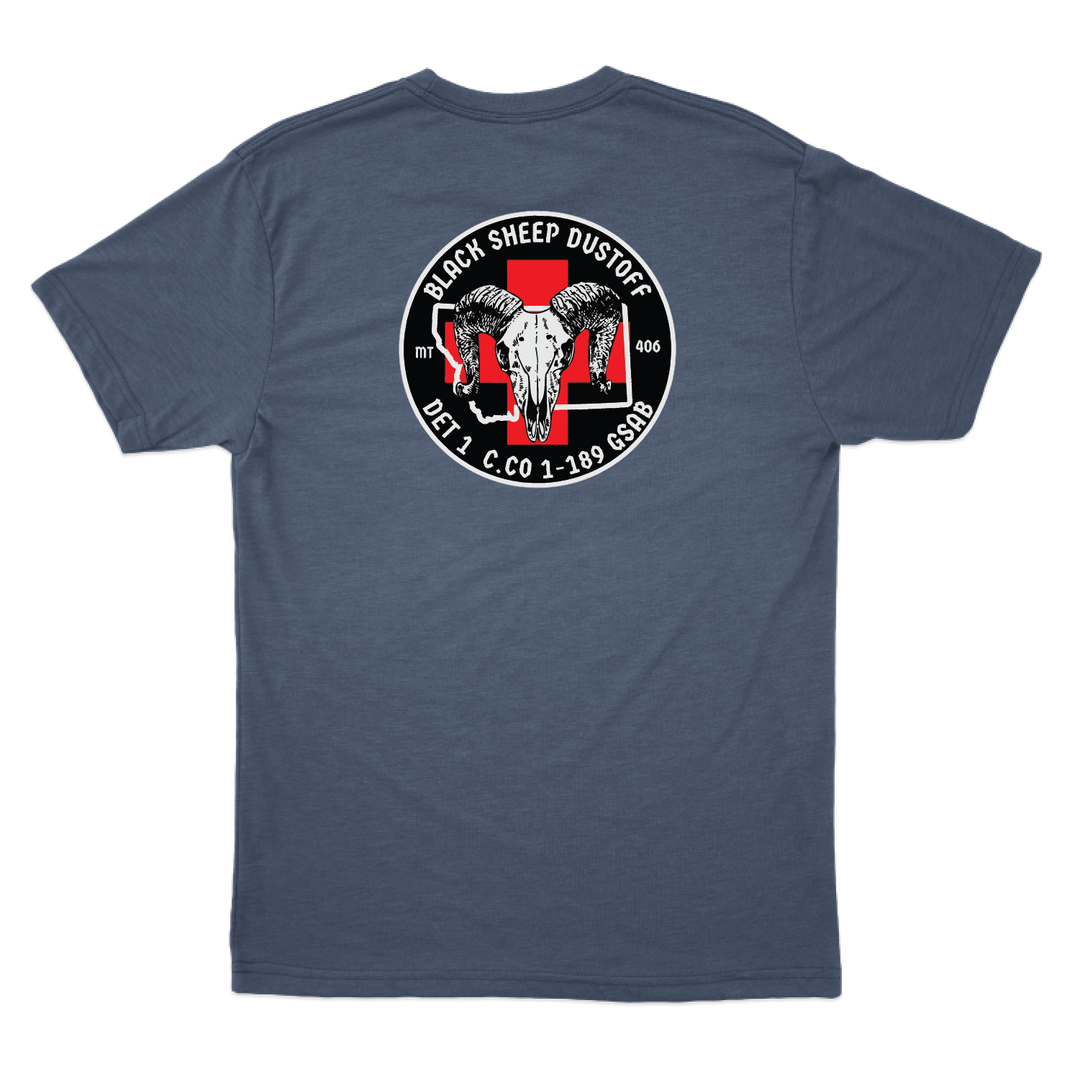 Det 1, C Co, 1-189 GSAB  Black Sheep Dustoff T-Shirts