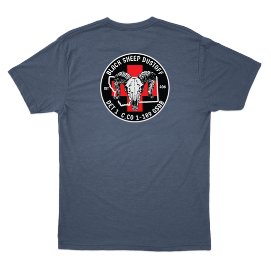 Det 1, C Co, 1-189 GSAB  Black Sheep Dustoff T-Shirts